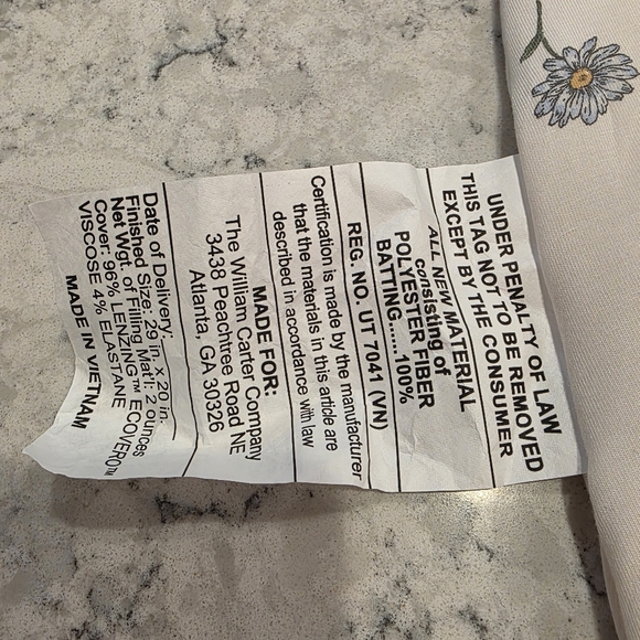 Carter's Baby 2-Way Zip Floral PurelySoft Wearable Blanket - Ivory Floral Medium - Picture 6 of 12